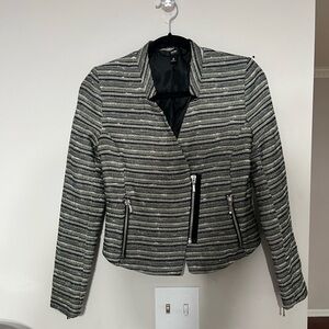 Mossimo Supply Co. Black and Gray Striped Blazer
